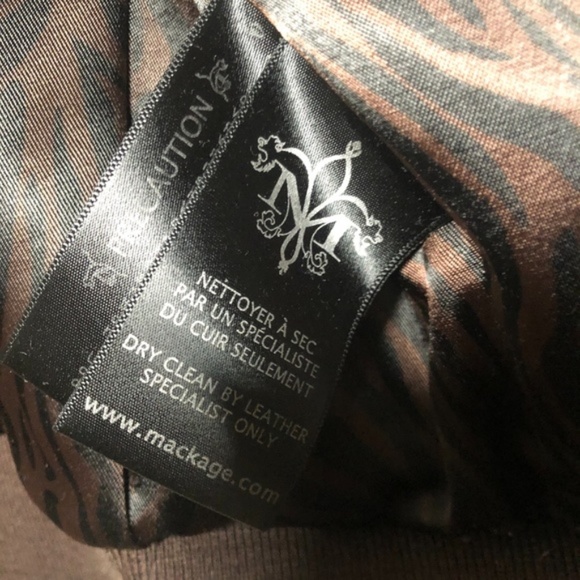 Mackage for Aritzia leather jacket — Brown — Large - Picture 5 of 8